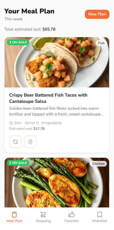 Meal plan